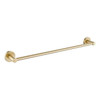 Ideal Single Towel Rail 750mm in brushed gold.