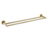 Ideal double shower rail in brushed gold