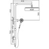 Specifications for the Ideal Shower system with rail by Hellycar