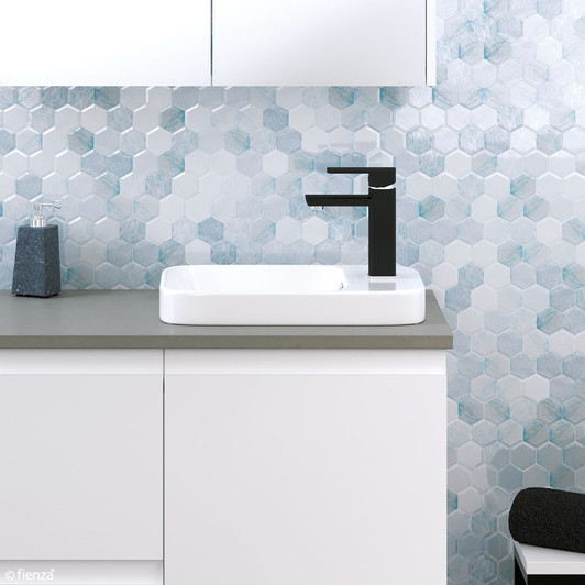 Gloss white semi inset rectangle basin Gloss white semi inset rectangle basin