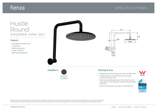 Specification sheet.