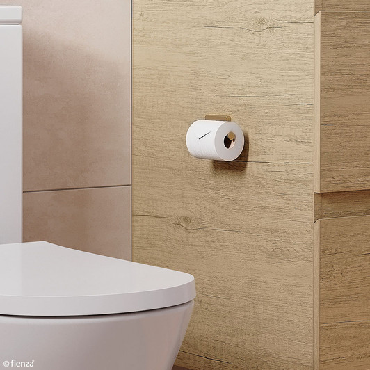 toilet roll holder with square wall mount