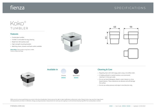 Koko Tumbler & Holder Koko Tumbler & Holder