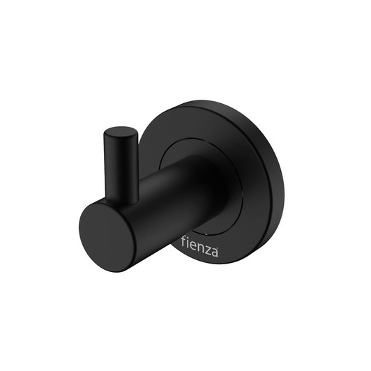 Matte black round robe hook Matte black round robe hook