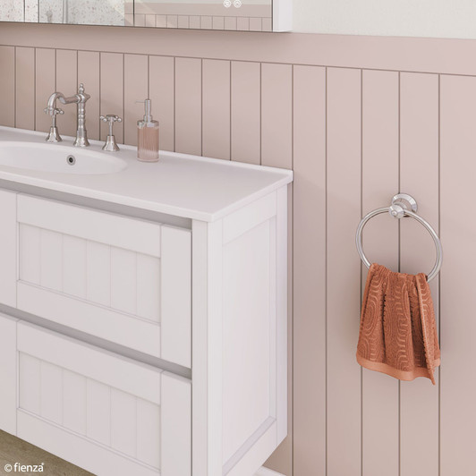 Chrome towel ring, modern vintage style. Chrome towel ring, modern vintage style.