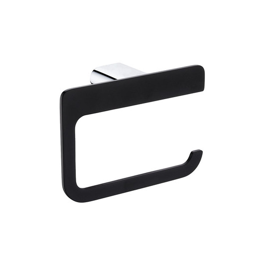 Matte black rectangle toilet roll holder Matte black rectangle toilet roll holder