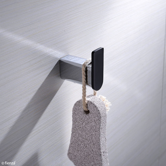 Matte black rectangle robe hook Matte black rectangle robe hook