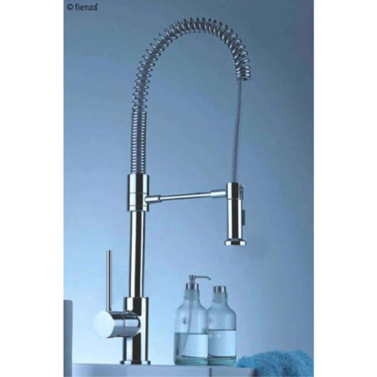 Chrome, tall coil sink mixer with round pin handle Chrome, tall coil sink mixer with round pin handle