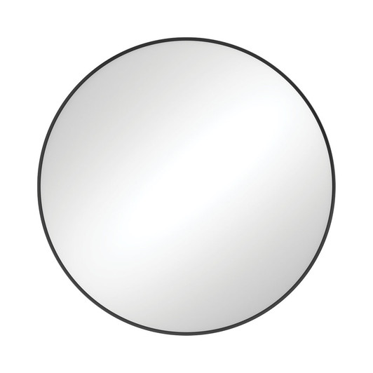 REBA Round Framed Mirror 800mm Matte Black