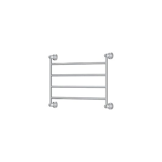Lillian Heated Towel Rail, 600 x 458mm, Modern vintage design Chrome