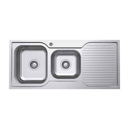 Tiva 1080 1.75 Kitchen Sink with Drainer, Left Bowl