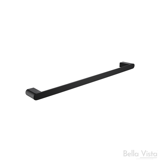 Single towel rail - Pradus - 'Curved' Matte Black