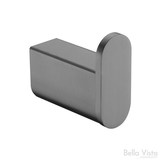Robe Hook - Pradus - 'Curved' Gun Metal