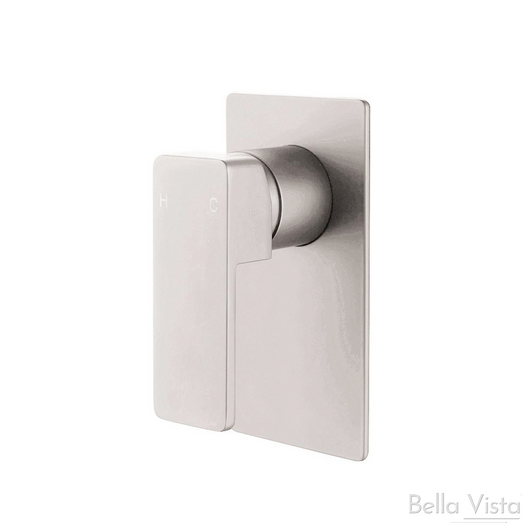 Shower flick mixer - 'Milos' Brushed Nickel