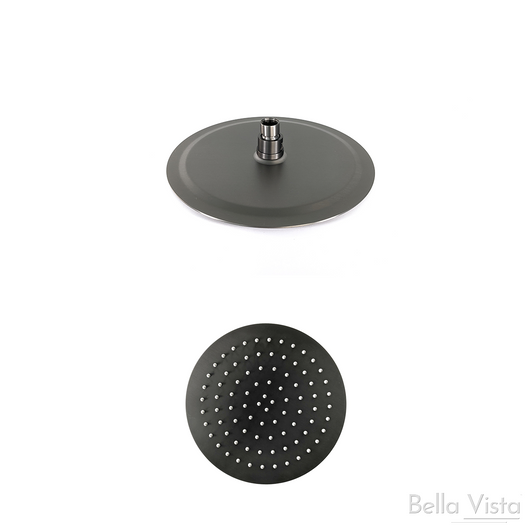 Shower Head Rainfall 'Stainless' - Round Gun Metal Shower Head Rainfall 'Stainless' - Round Gun Metal