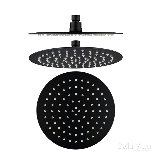 Shower Head Rainfall 'Stainless' - Round Matte Black Shower Head Rainfall 'Stainless' - Round Matte Black