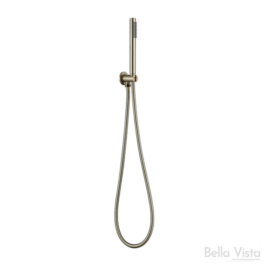 Round Hand Shower Brushed Gold