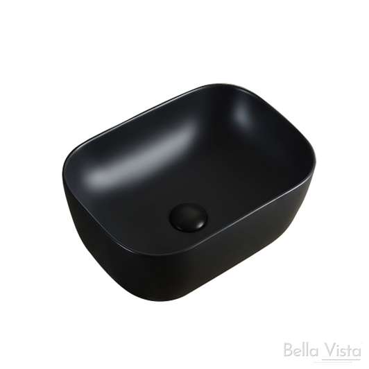 Black Lina Ceramic Basin - 500x400x145mm Black Lina Ceramic Basin - 500x400x145mm