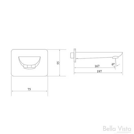 Specifications 75mm x 197mm x 55mm