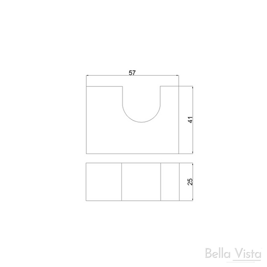Specifications 25mm x 57mm x 41mm