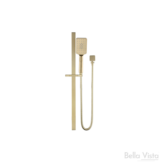 Brushed Gold Square shower rail