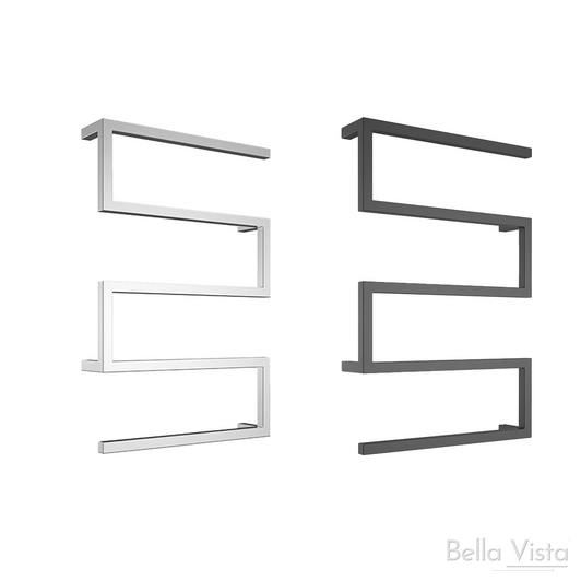 Square towel ladder, zig zag shape