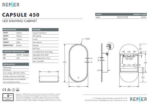 Capsule Spec Sheet Capsule Spec Sheet