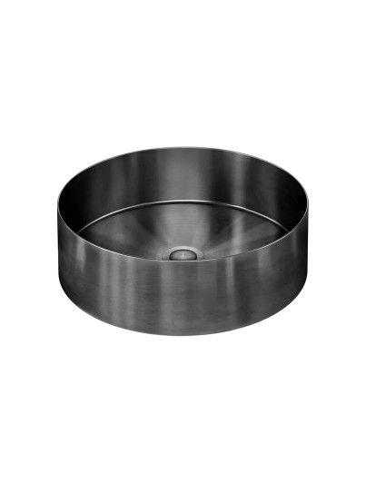Shadow Stainless Steel round basin. Product Image.