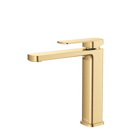 Product image of the urban brass , medium Tono basin mixer by Fienza.