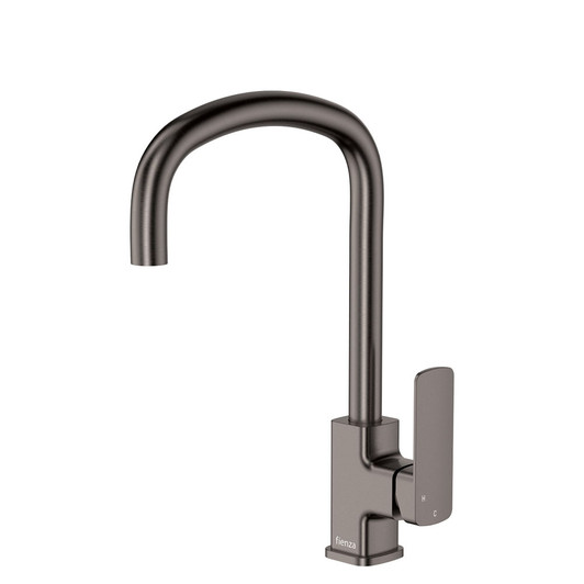 Product image of the gun metal Tono kitchen kitchen or laundry mixer by Fienza. Product image of the gun metal Tono kitchen kitchen or laundry mixer by Fienza.