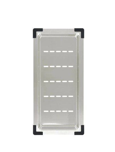 Lavello Kitchen Sink Colander - Product image in Brushed Nickel.