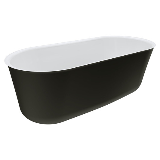 Windsor 1700 Freestanding Acrylic Bath, Matte Black