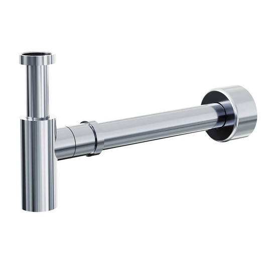 Universal Bottle Trap, product image, chrome.