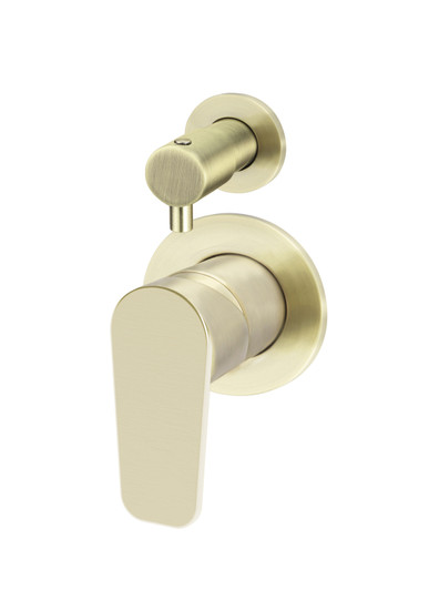 Round Paddle Diverter Mixer tiger bronze, by Meir. Use in your bathroom for the shower and bath.