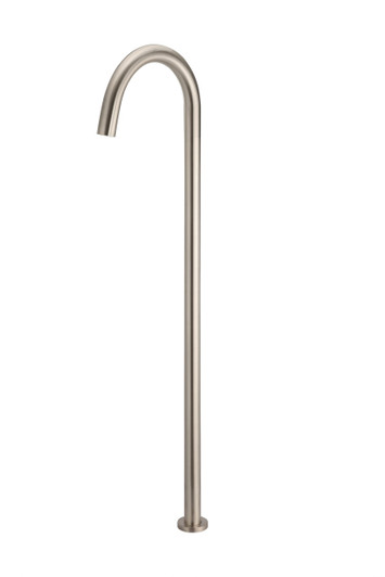 Round Freestanding Bath Spout in Champagne