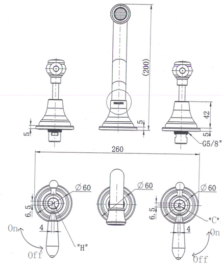 Specification sheet for the Bordeaux Wall Spa and Sink Set by Modern National