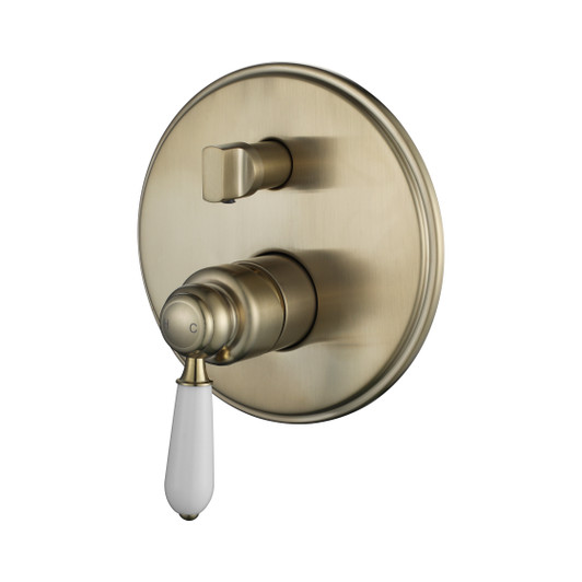 Brushed Bronze Bordeaux Shower Mixer with Diverter