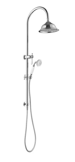 Chrome Bordeaux Twin Shower Column Set