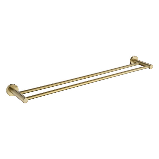 Brushed Bronze Mirage Double Towel Rail