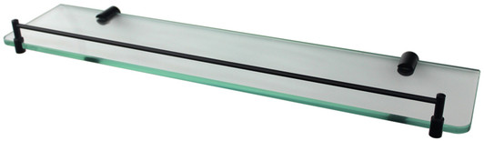 Matte black Mirage Glass Shelf