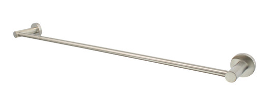 Brushed Nickel Mirage Single Towel Rail 600mm