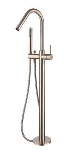 Brushed Nickel Star Freestanding Bath Mixer