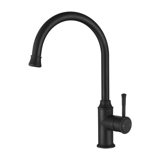 matte black Montpellier Goose-neck Kitchen Mixer