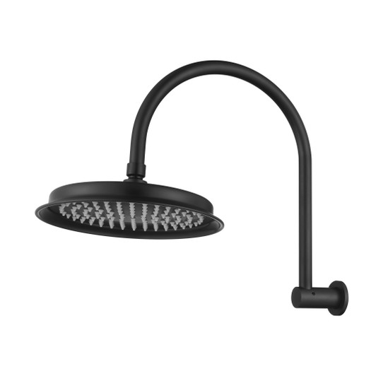 Matte black Montpellier Shower Arm With Shower Head