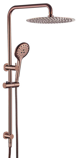 Ideal Shower System With Rail in rose gold Ideal Shower System With Rail in rose gold