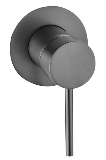 Ideal Wall Mixer Small in brushed gun metal.