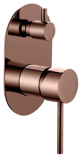 Ideal Wall Mixer With Diverter in rose gold. Ideal Wall Mixer With Diverter in rose gold.