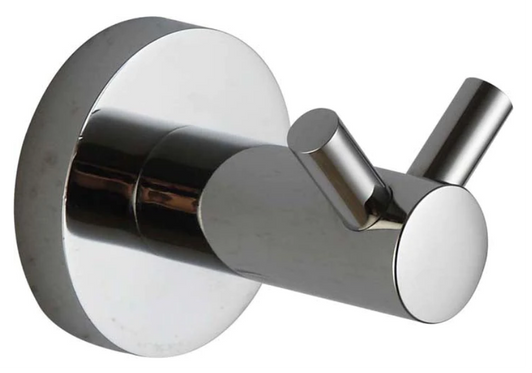 Ideal Double Robe Hook in chrome.