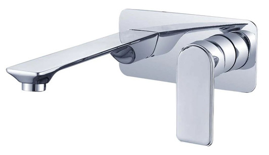 Bateau Wall Mixer With Outlet chrome.