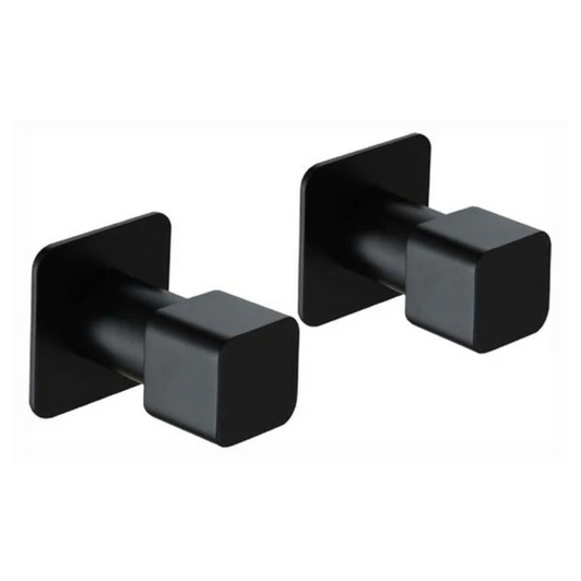 Elegant Wall Top Assemblies in matte black.